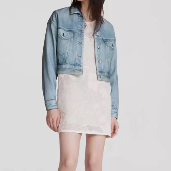 Rag & Bone Miramar Cropped Denim Jacket - Picture 6 of 9